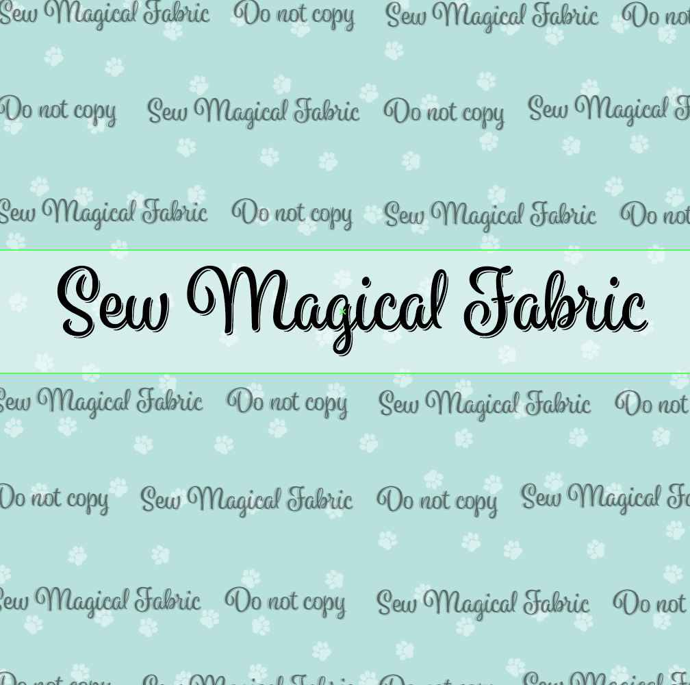 R001 Fetchy Dogs Aqua Paws Coordinate