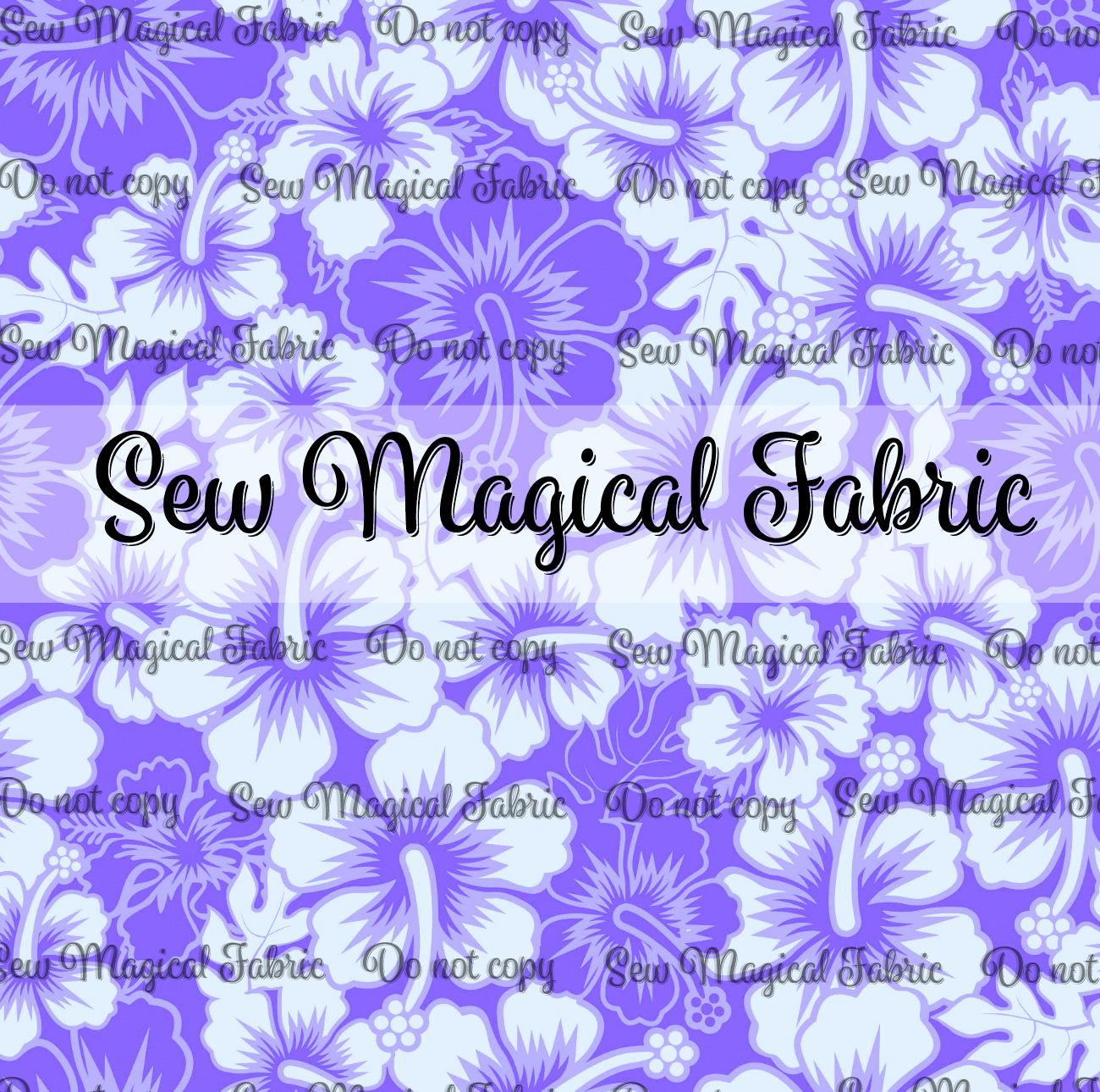 FR002 Hibiscus VINYL Purple