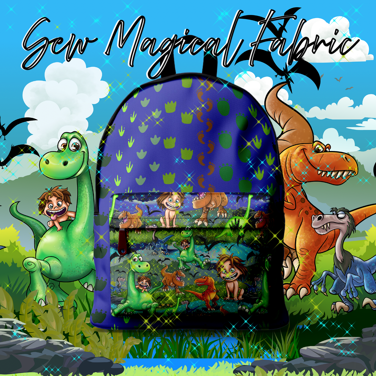 AwesomeSaurus - Footprints - Blue