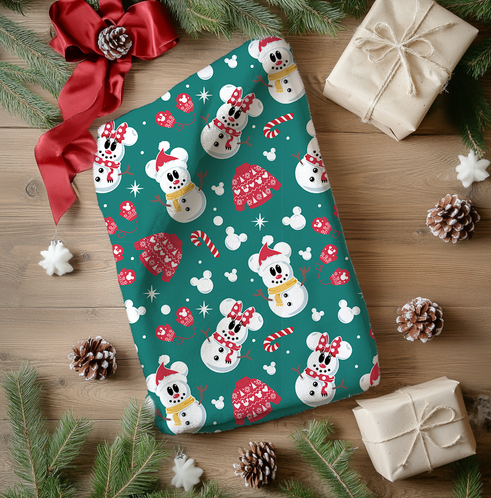 Snowman - Turquoise Main - Large Scale 3"
