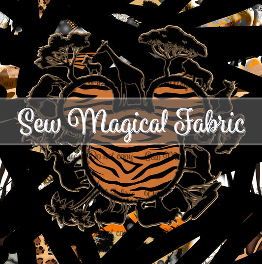 R001 Into The Wild BK Panel Set 2pc Cheetah & Tiger