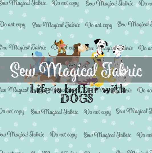 R001 Fetchy Dogs Aqua BK Panel Set 3pc