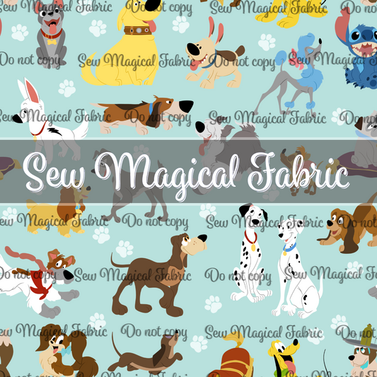R001 Fetchy Dogs Aqua Main ~ Small Scale