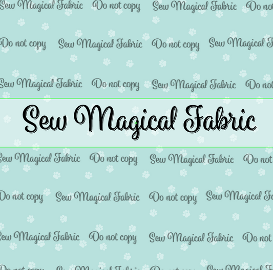 R001 Fetchy Dogs Aqua Paws Coordinate