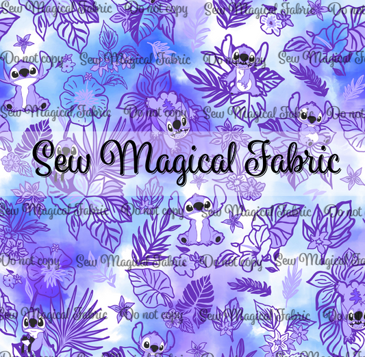 FR002 Tropical Alien - Neon Purple