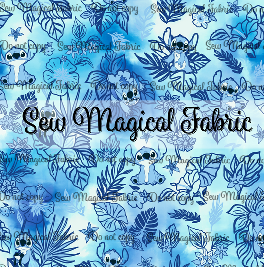 FR002 Tropical Alien - Turquoise Blue