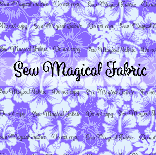 FR002  Hibiscus VINYL Purple