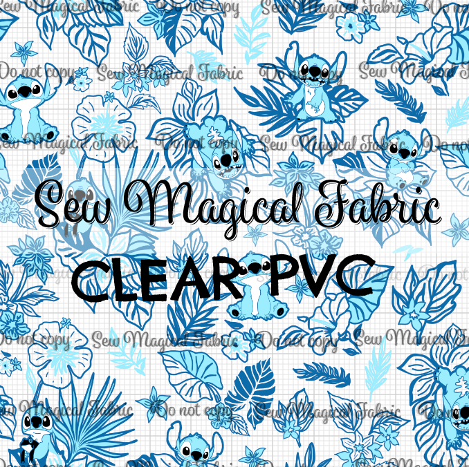 FR002 Tropical Alien VINYL Turquoise Blue