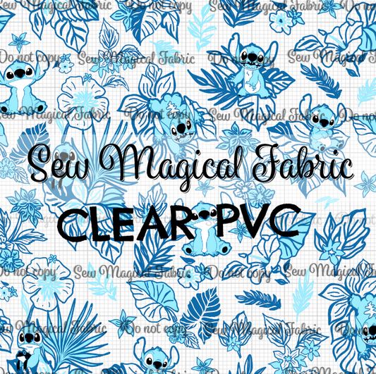FR002 Tropical Alien VINYL Turquoise Blue