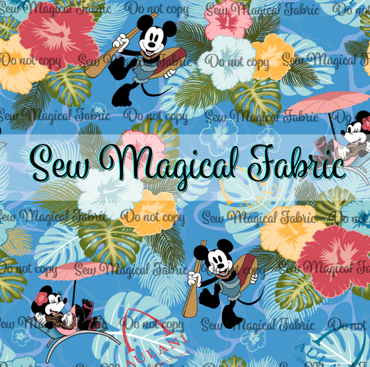 R002 Floral Alani - Blue