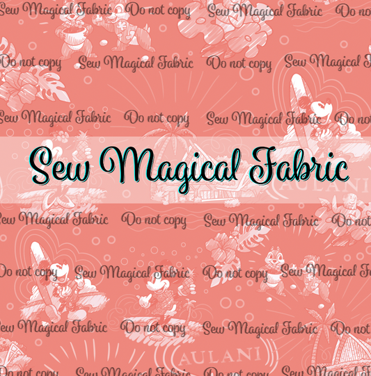 R002 Resort Sketchy - Toile Coral