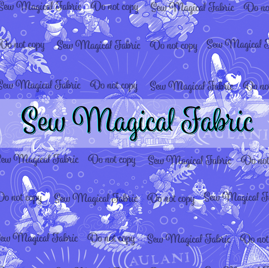 R002 Resort Sketchy - Toile Purple
