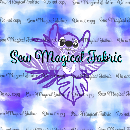 R002 Tropical Alien BK Panel Set  Purple
