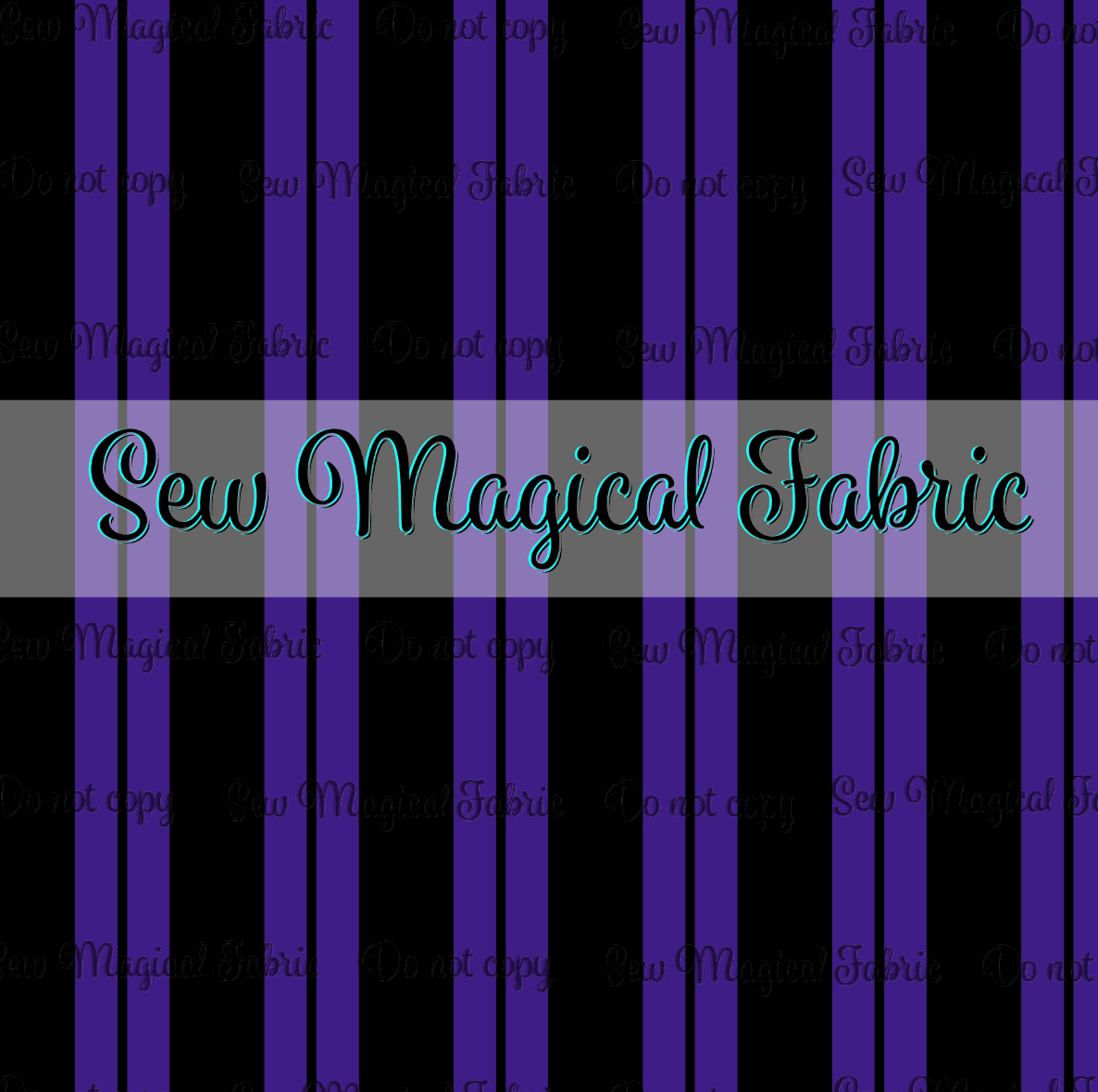 R003 Haunted Characters - VINYL Stripe Purple
