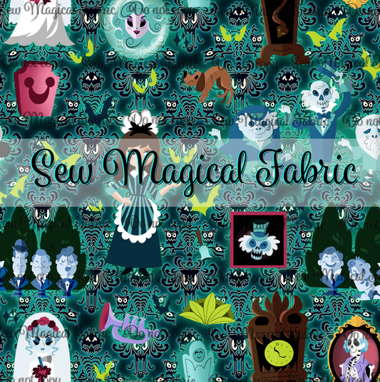 R003 Haunted Characters - VINYL Glow Green