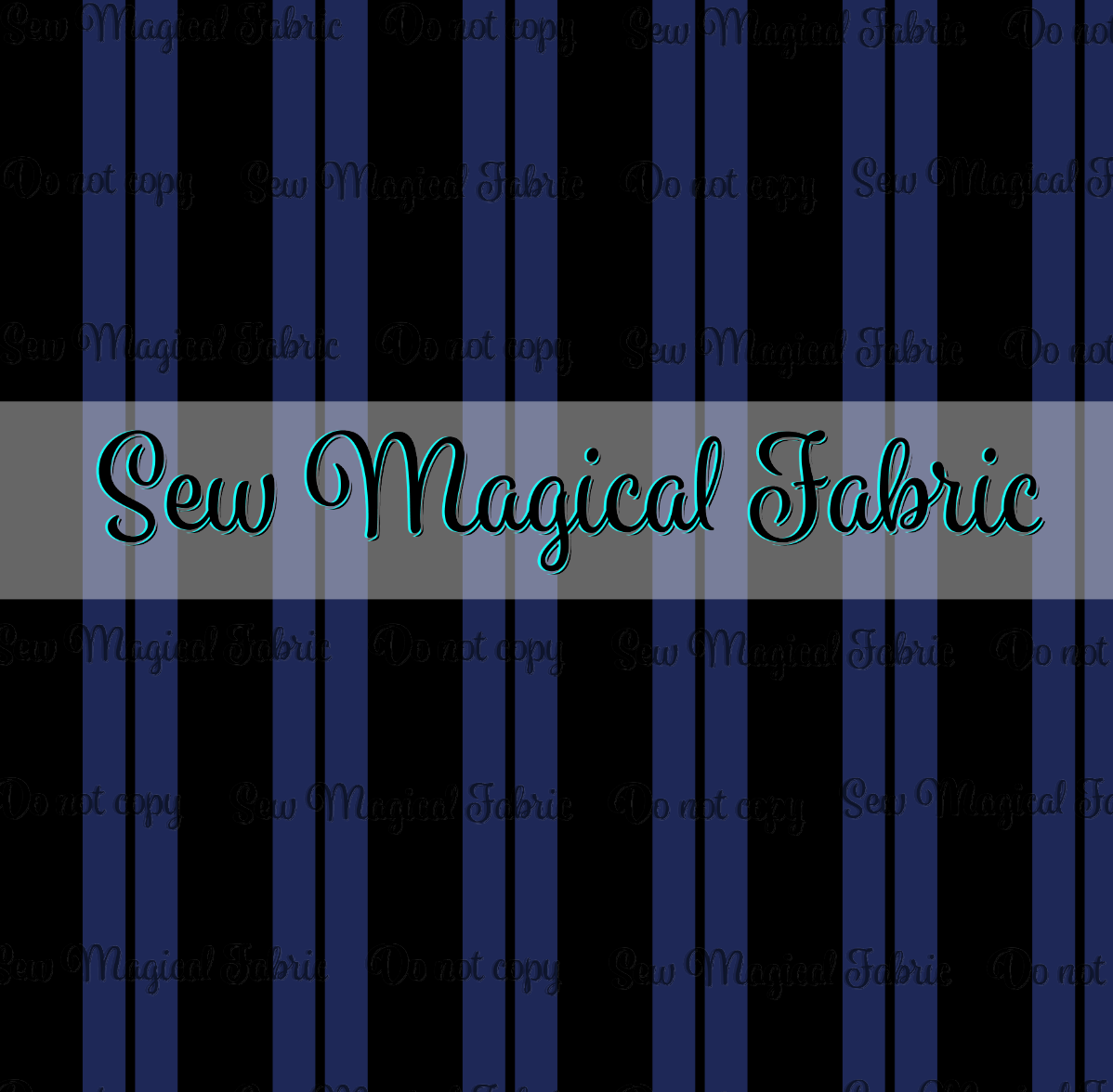 R003 Haunted Characters - Stripes Blue
