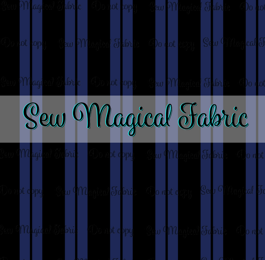 R003 Haunted Characters - Stripes Blue