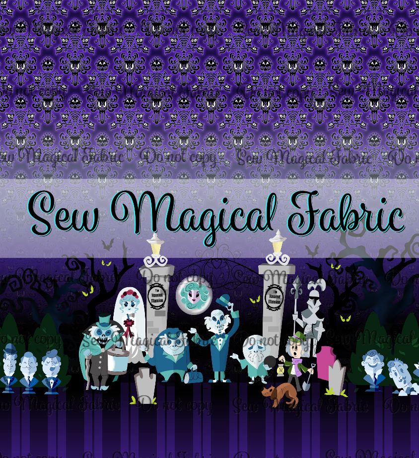 R003 Haunted Characters - VINYL BORDER Purple
