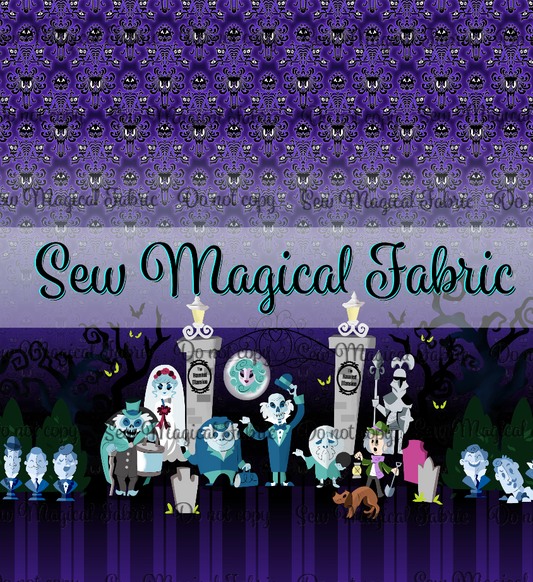 R003 Haunted Characters - VINYL BORDER Purple