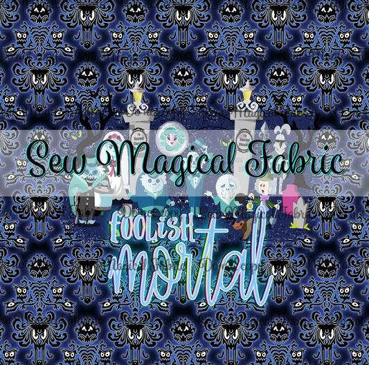 R003 Haunted Characters PANEL Set VINYL Blue
