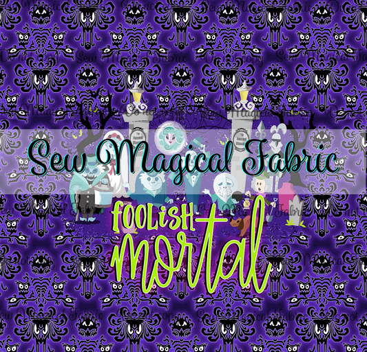 R003 Haunted Characters PANEL Set VINYL Purple