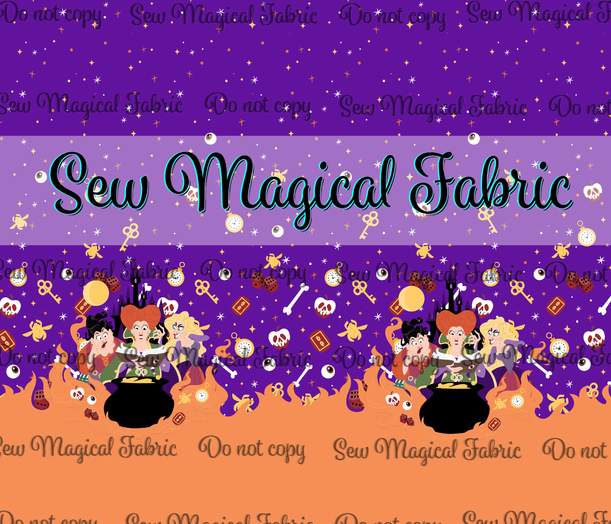 R003 Spooky Witches - Double Border