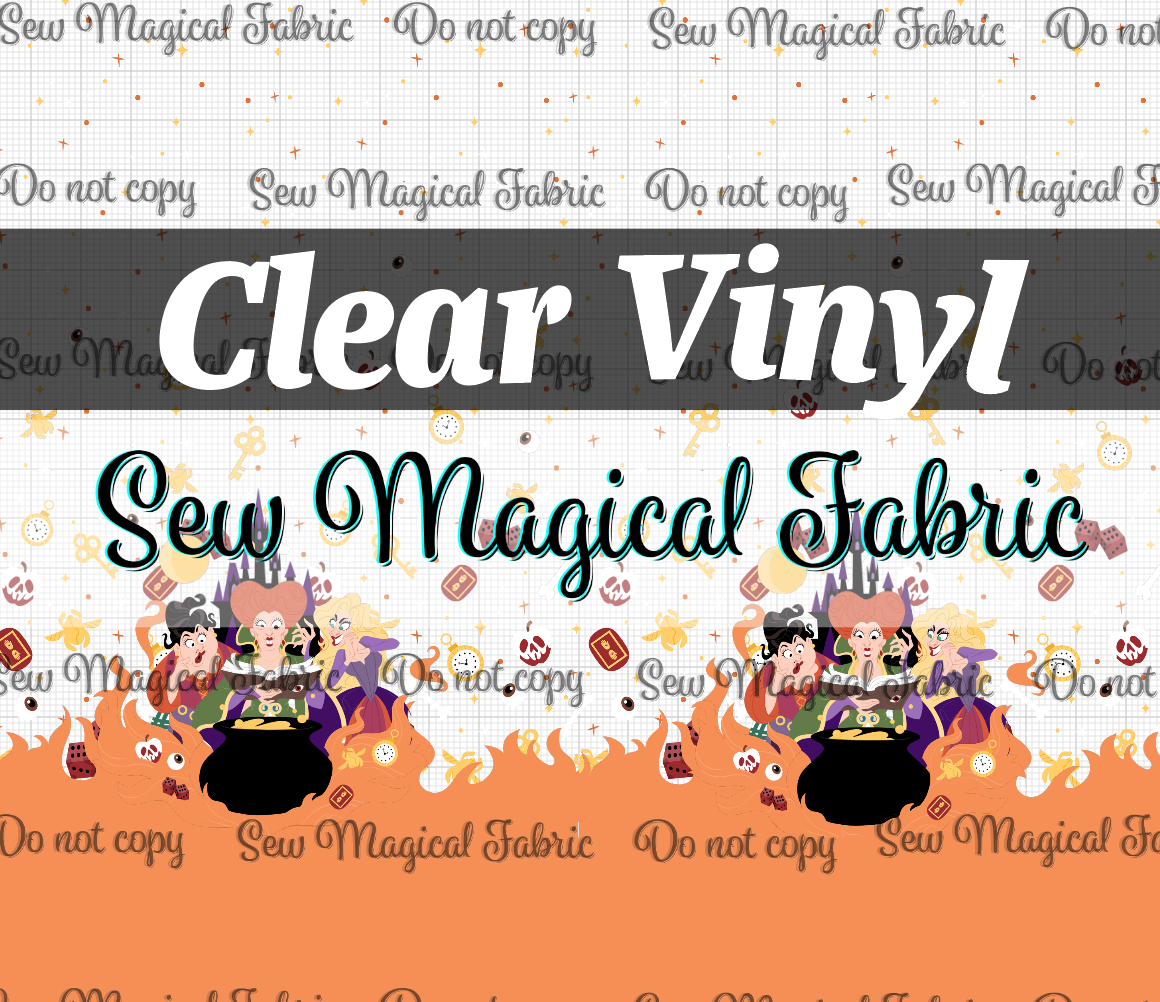 R003 Spooky Witches -  BORDER CLEAR VINYL