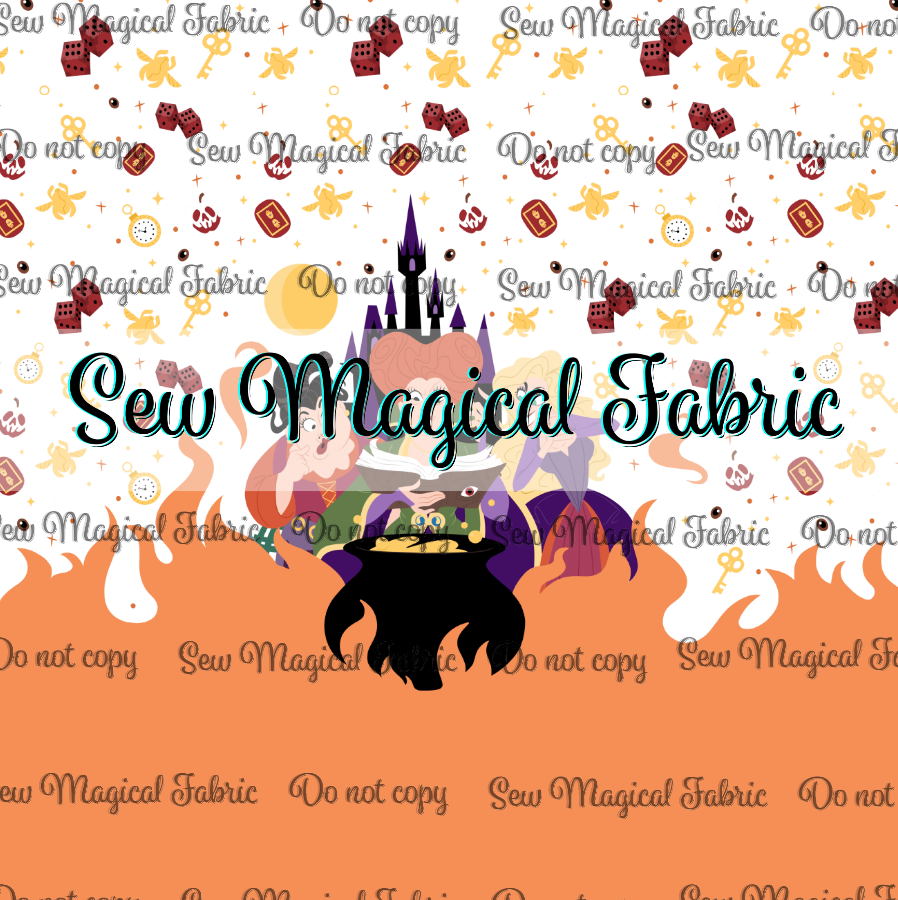 R003 Spooky Witches BK Panel Set