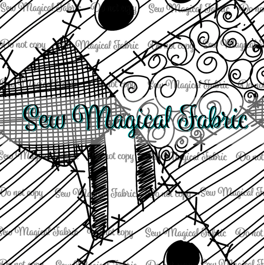 FR004 NIGHTMARE - VINYL Dress BW
