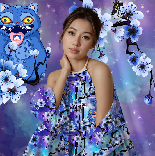 R006 Tiger & Magpie - Main Blue Purple