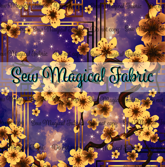 R006 Tiger & Magpie - VINYL Cherry Blossom Dk Night Forsythia