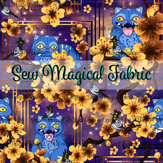 R006 Tiger & Magpie - VINYL Main Dk Night Forsythia