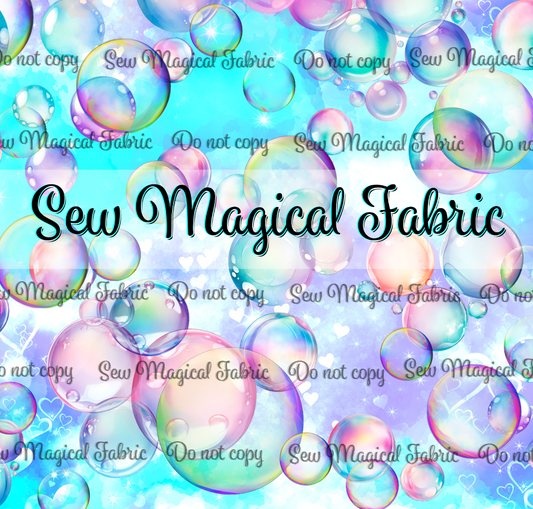 R006 Soda Pop- VINYL Bubble Coordinate Turquoise