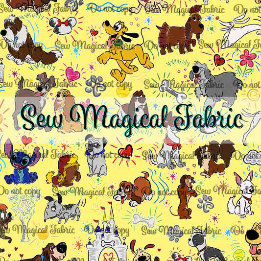 R007 Sketchy Dogs - Yellow
