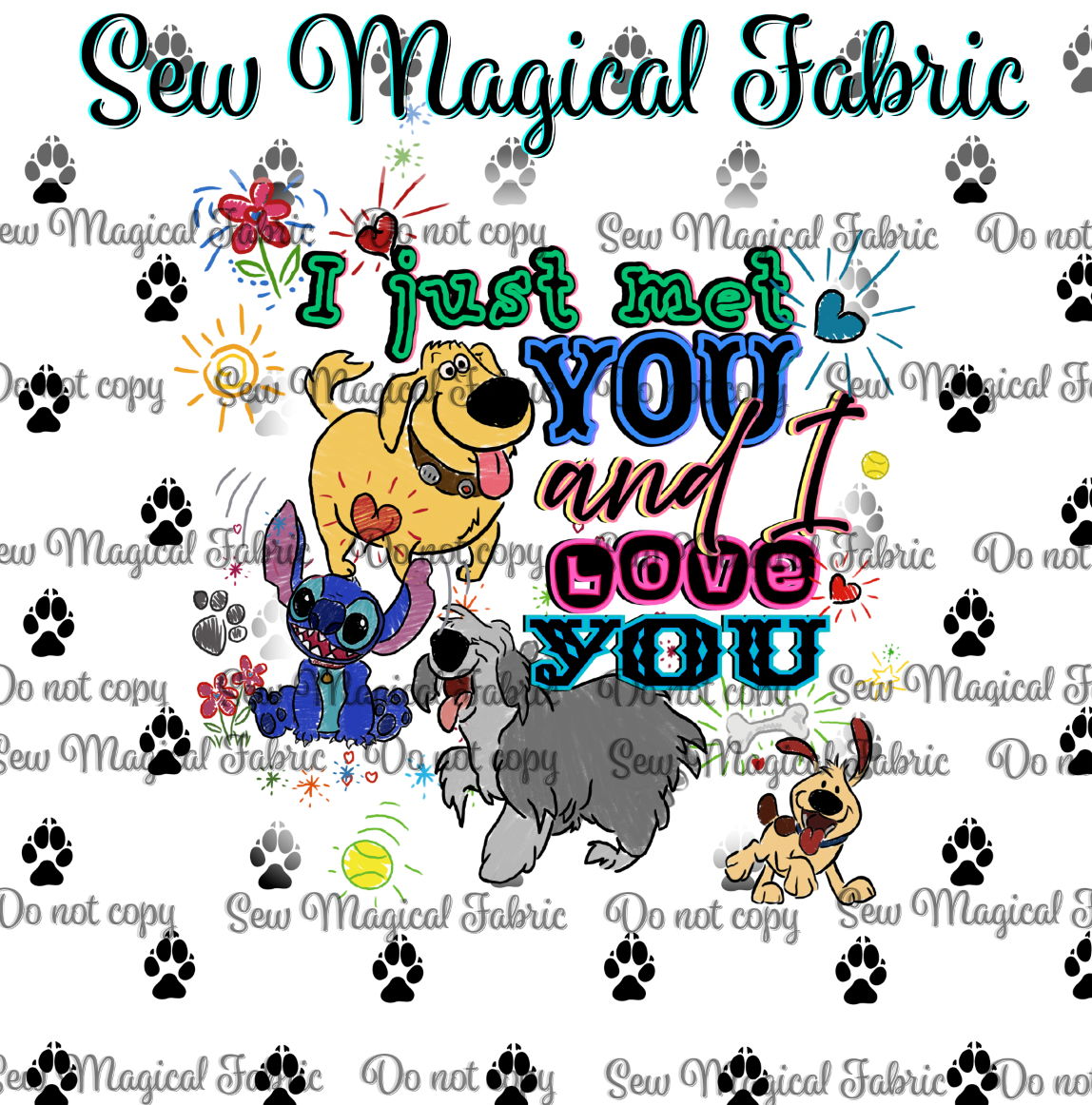 R007 Sketchy Dogs - VINYL 3pc Panel Set