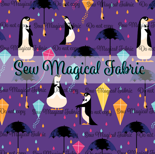 What's Poppin? - Penguin MAIN Purple - Mini Scale  1"