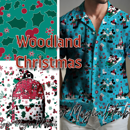 Woodland Christmas - WHITE Main - Mini Scale 1"