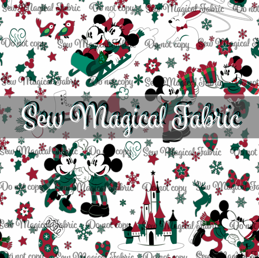 Woodland Christmas - WHITE Main - Large Scale 3"