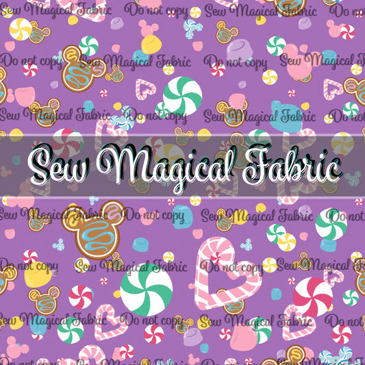 Gingerbread  - Candy Purple Coordinate
