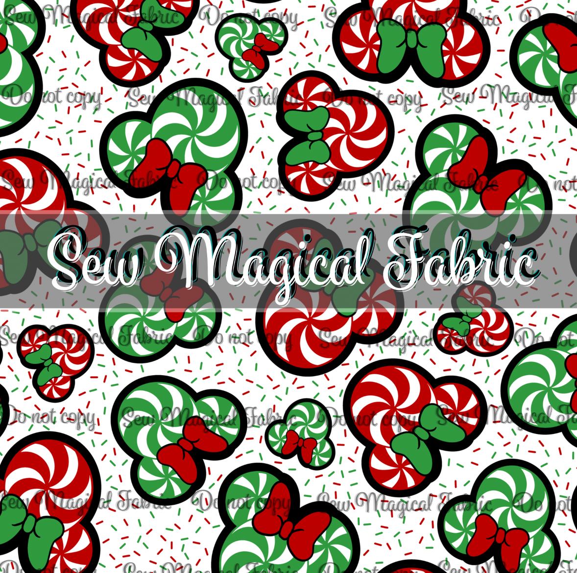 Snowman - Peppermint Green Red - MINI Scale 1"