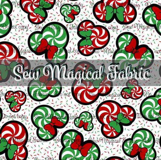 Snowman - Peppermint Green Red - MINI Scale 1"