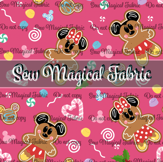 Gingerbread - Fuchsia Main - Mini Scale 1"
