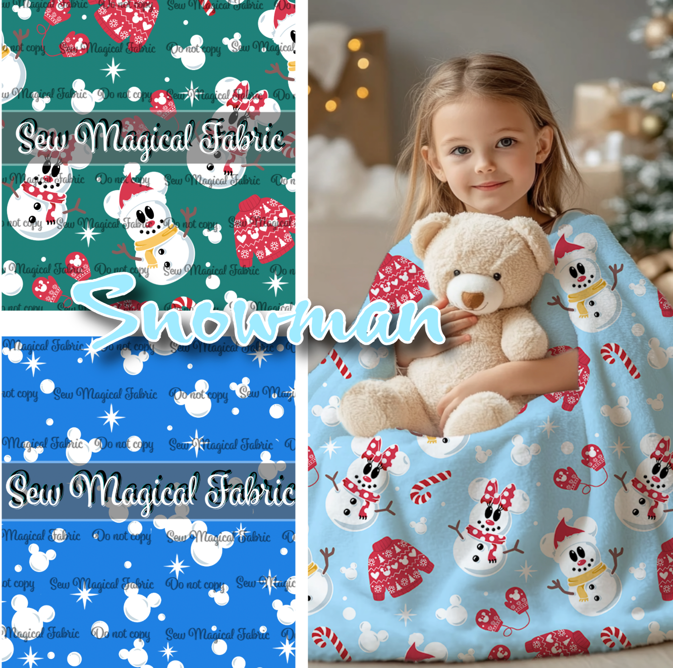 Snowman - Turquoise SNOWBALL Coordinate