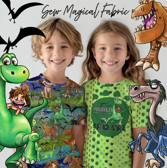 AwesomeSaurus - Day Double Border Print